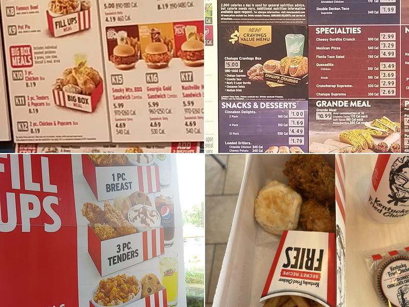 KFC Menu