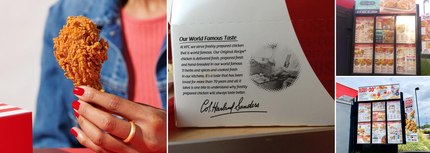 KFC Menu