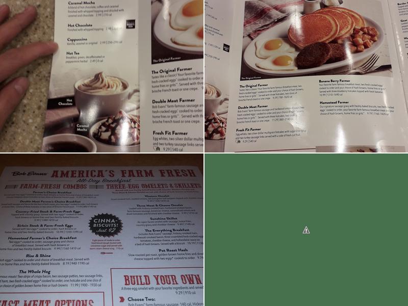 Bob Evans Menu