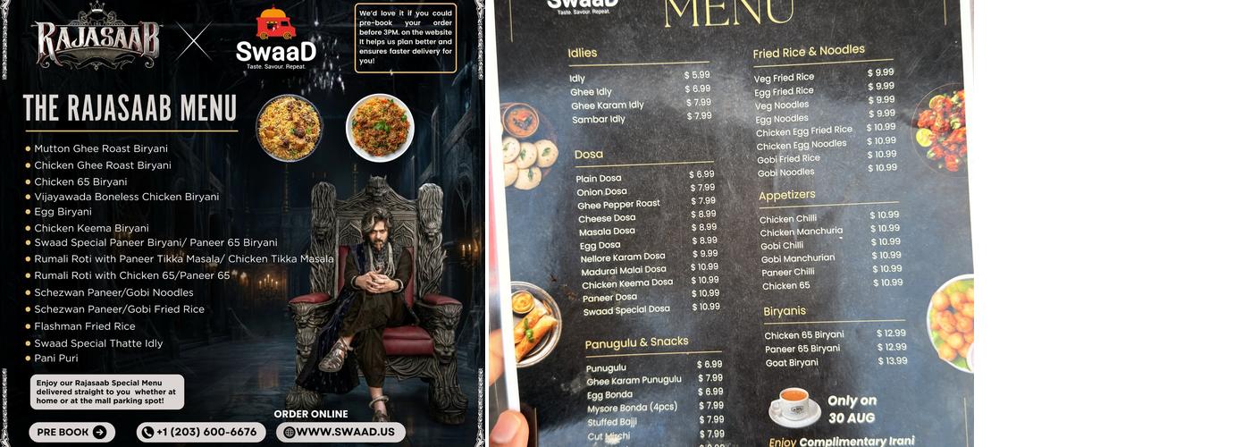 SwaaD Menu