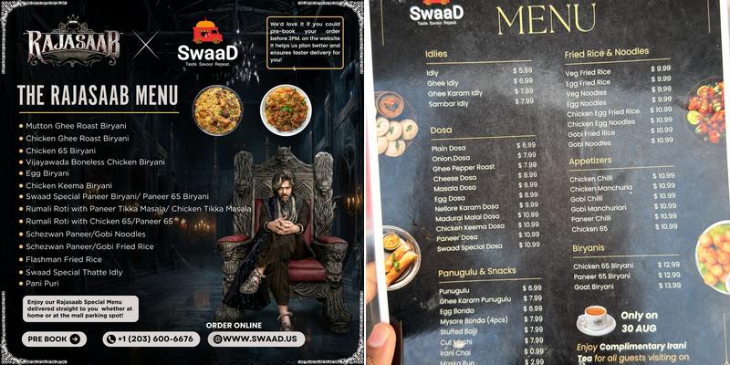 SwaaD Menu