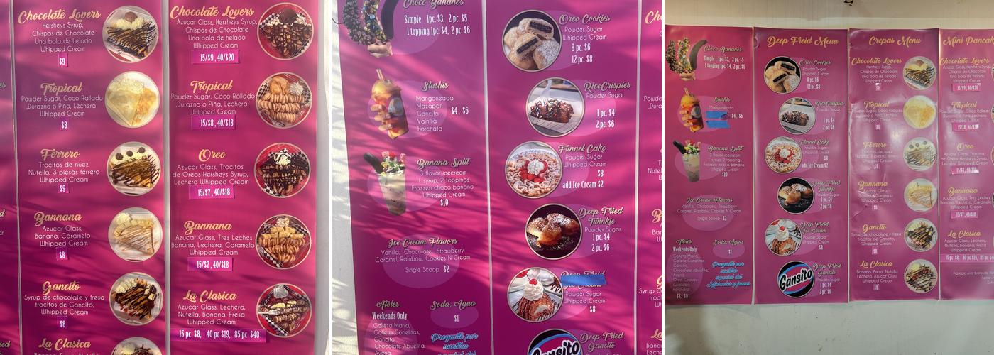 El Rey Sweets Menu