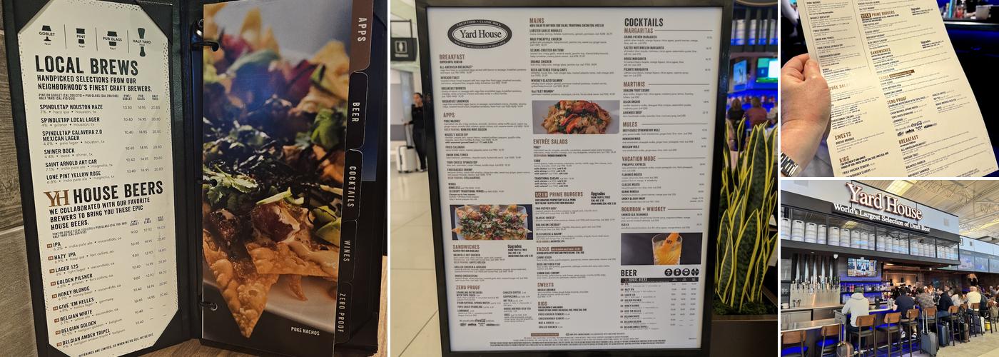 Yard House Menu