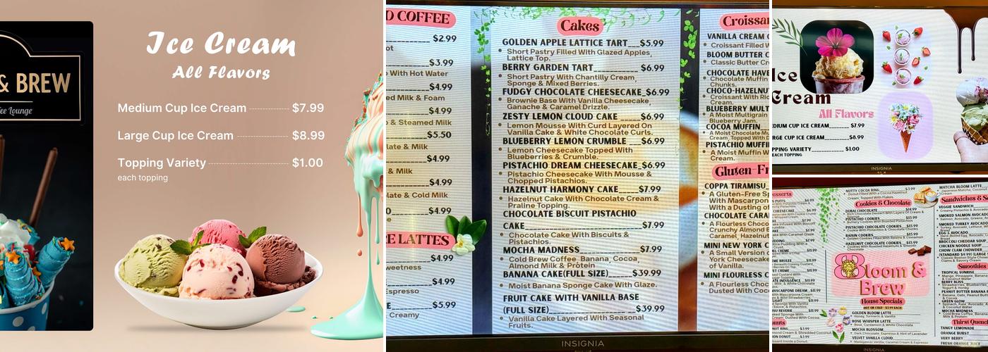 Bloom & Brew Menu