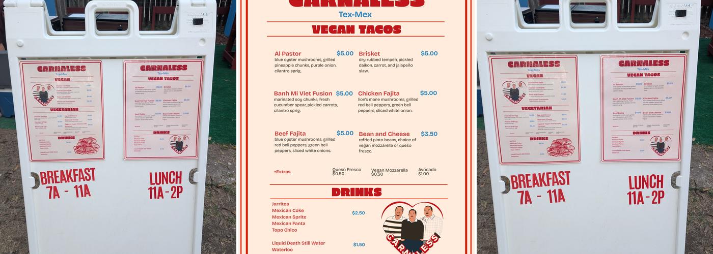 Carnaless Menu