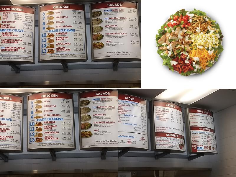 Wendy's Menu