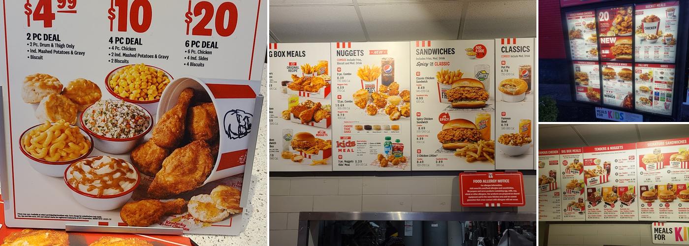 KFC Menu