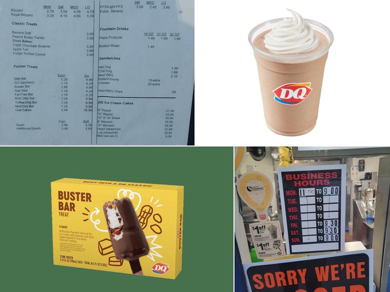 Dairy Queen Store Menu