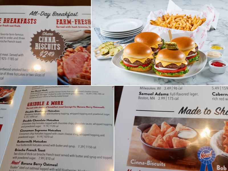 Bob Evans Menu
