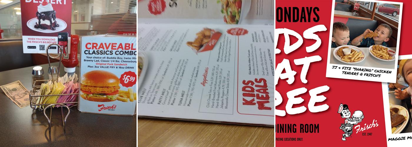 Frisch's Big Boy Menu