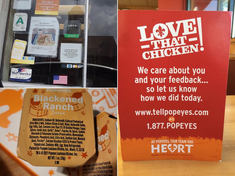 Popeyes Louisiana Kitchen Menu