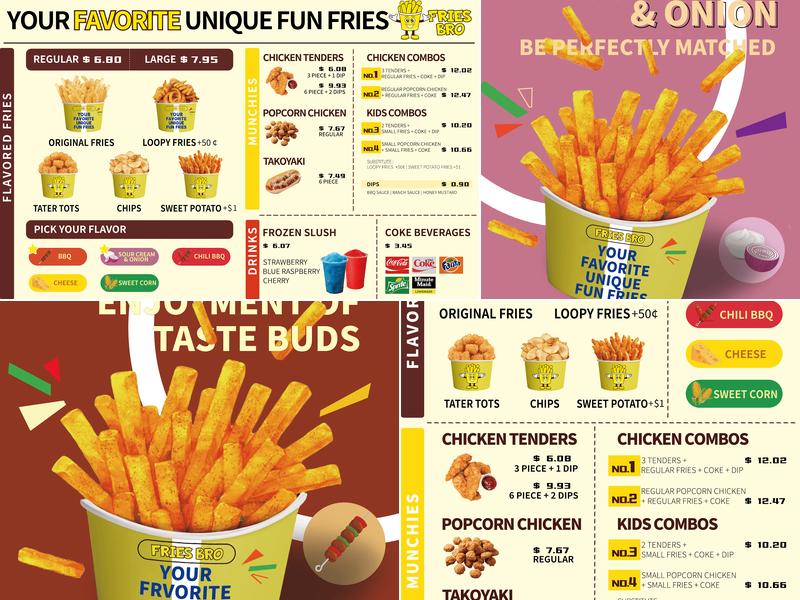 Fries Bro Menu