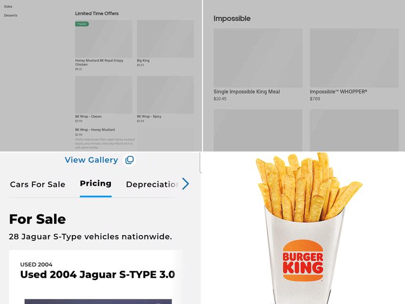 Burger King Menu