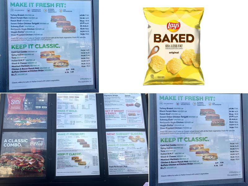 Subway Menu