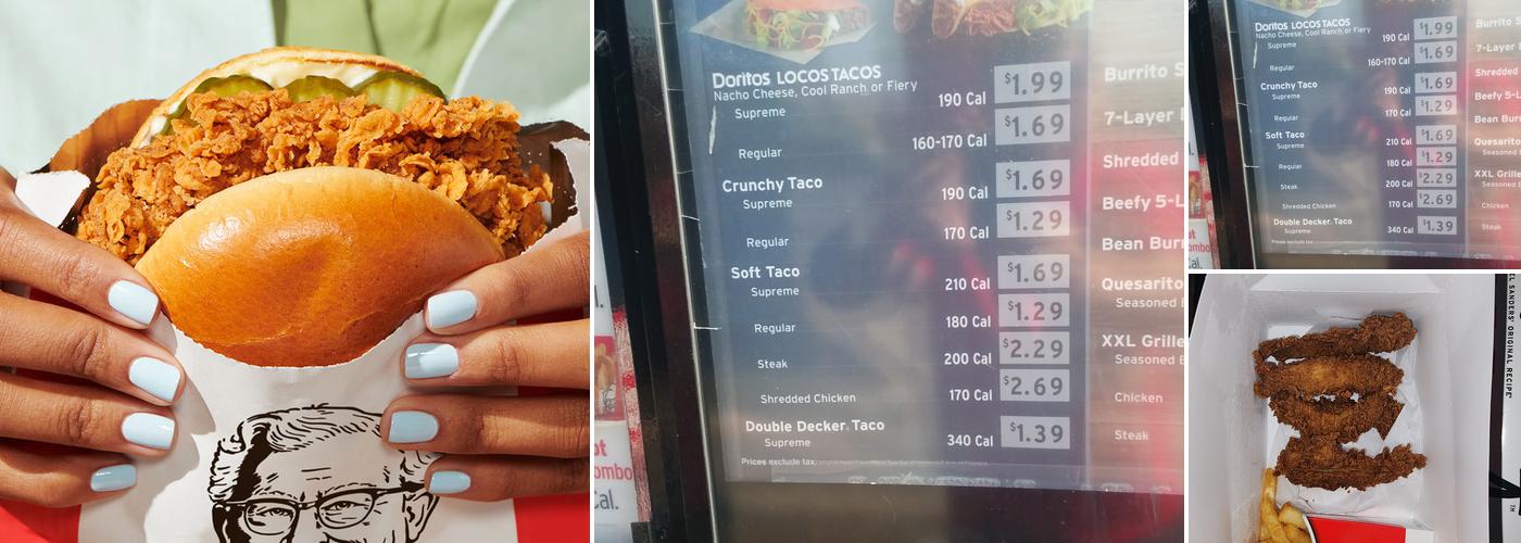 KFC Menu