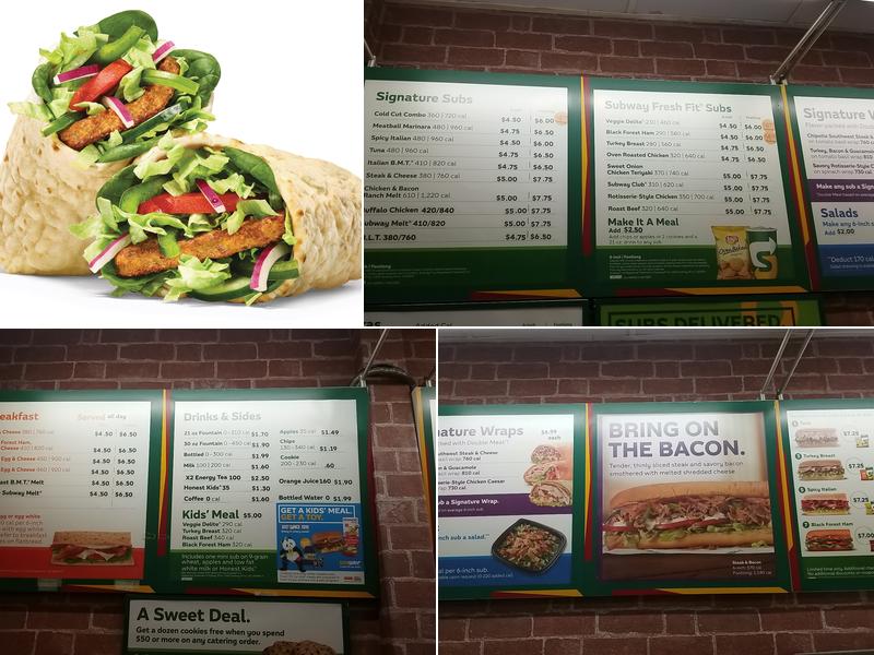 Subway Menu
