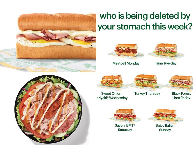 Subway Menu