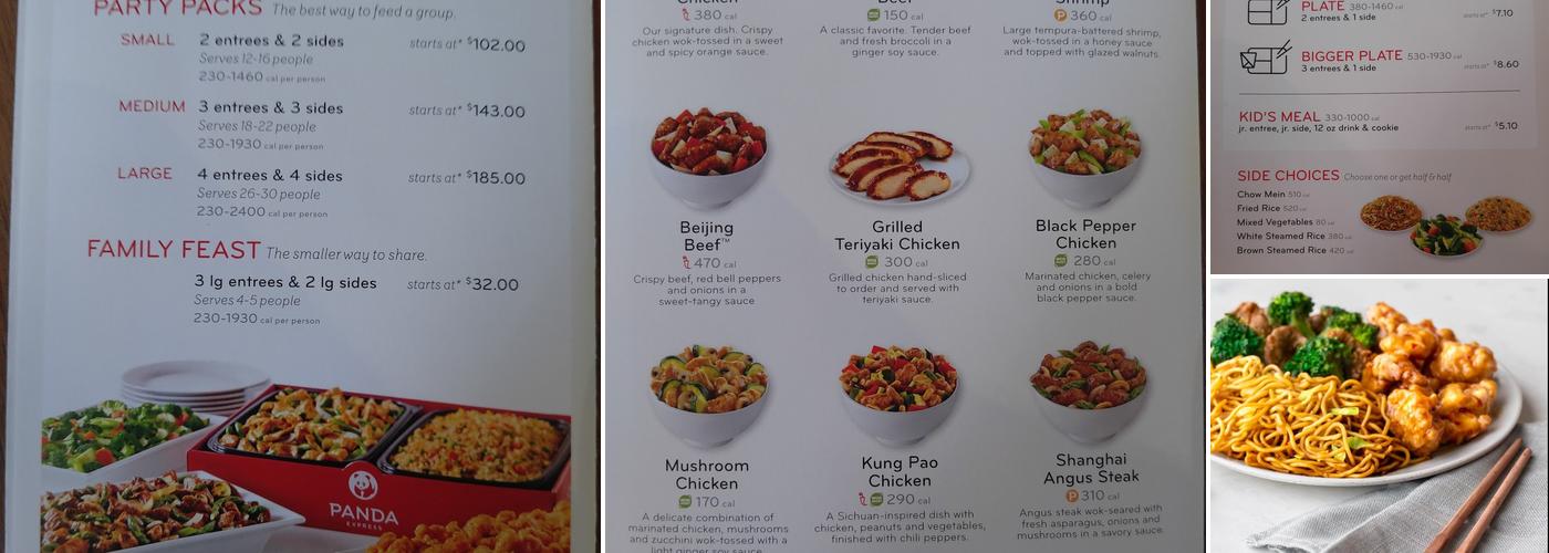 Panda Express Menu