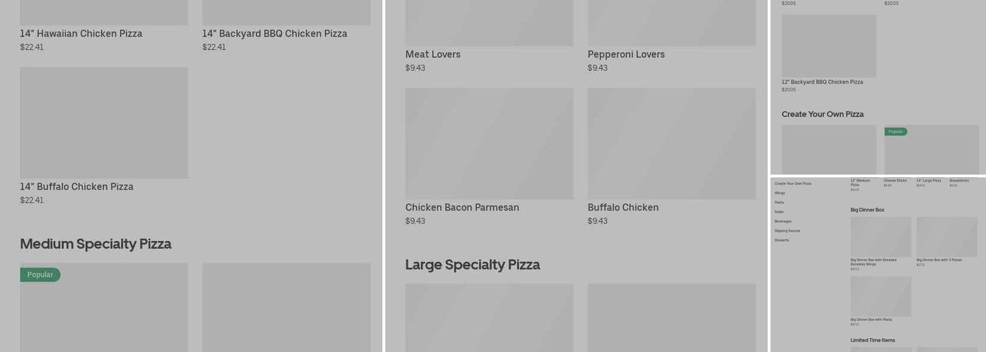 Pizza Hut Menu