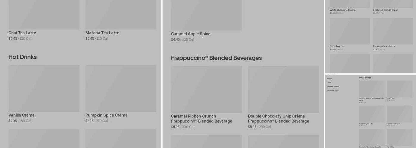 Starbucks Menu
