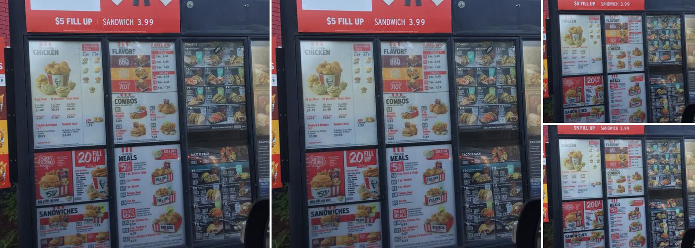 KFC Menu