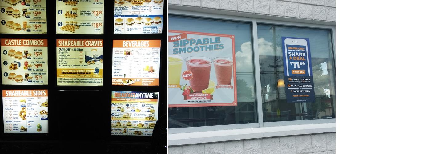 White Castle Menu