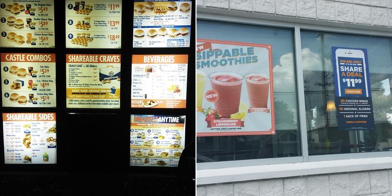 White Castle Menu