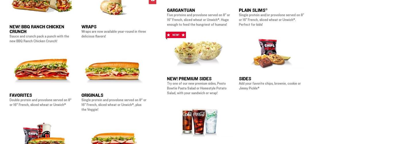 Jimmy John's Menu