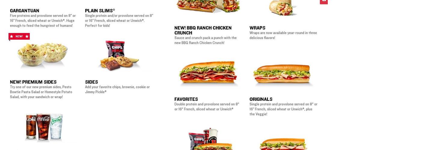 Jimmy John's Menu
