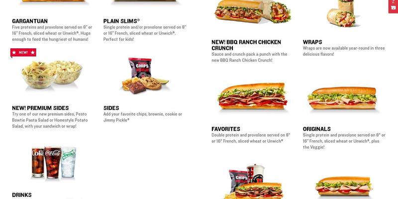 Jimmy John's Menu