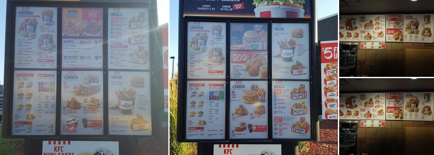 KFC Menu