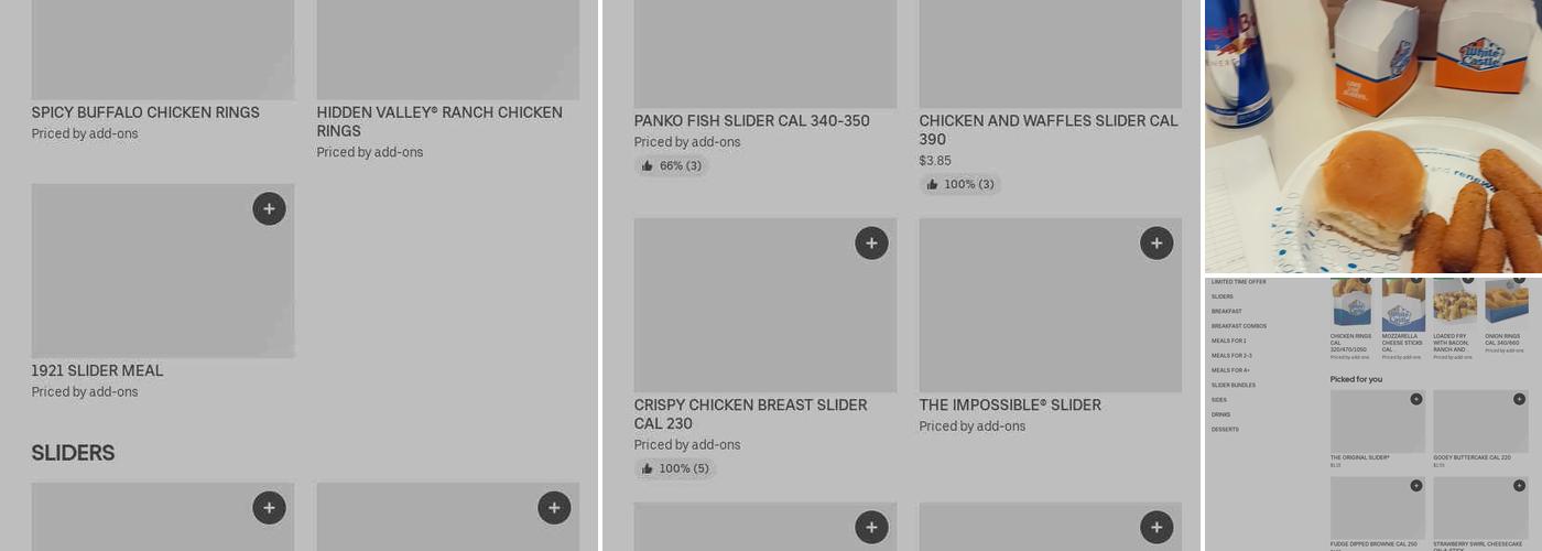 White Castle Menu