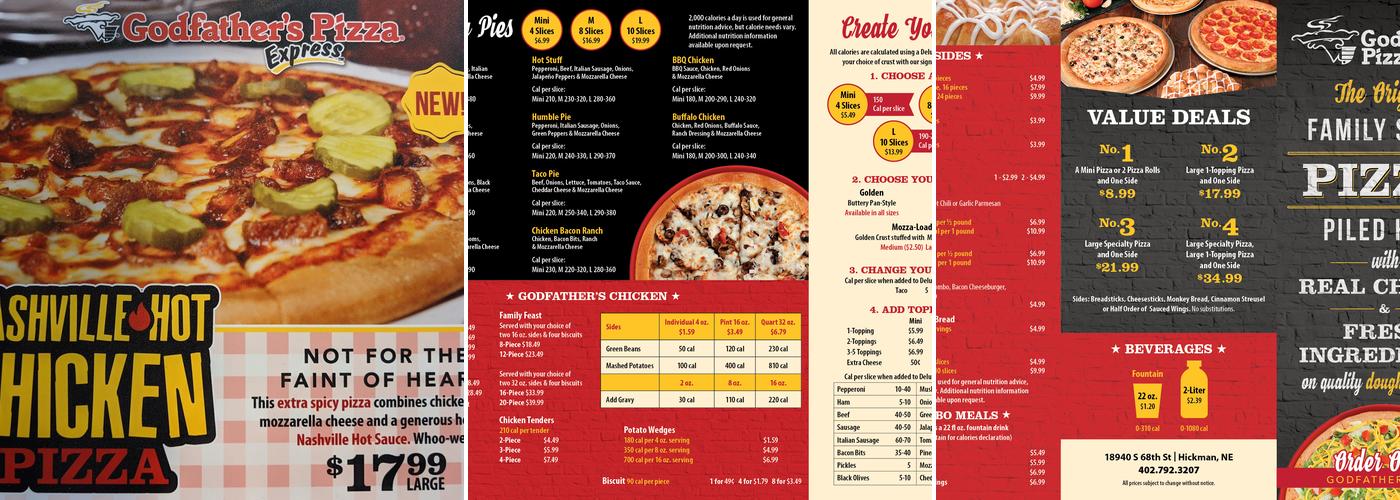Godfather's Pizza Menu