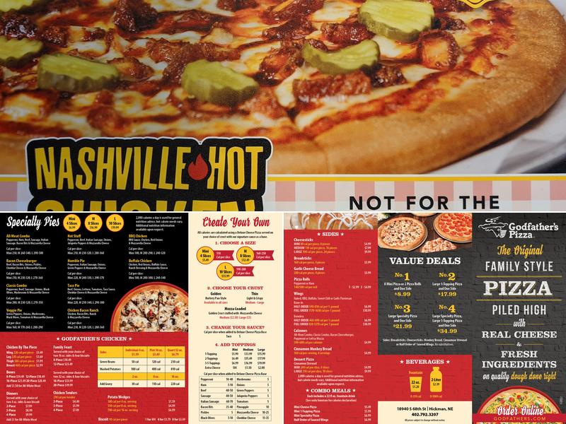 Godfather's Pizza Menu