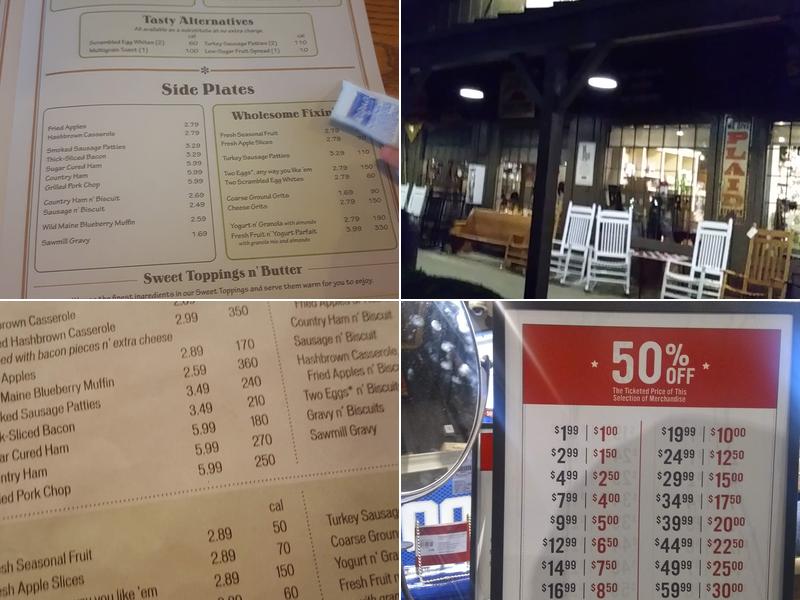Cracker Barrel Old Country Store Menu