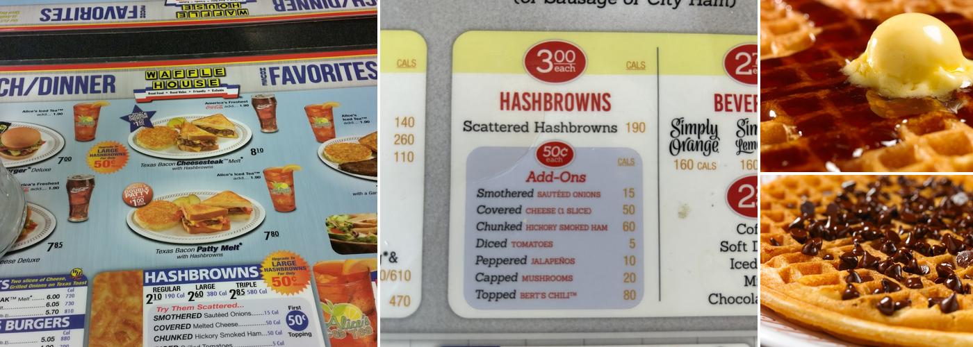 Waffle House Menu