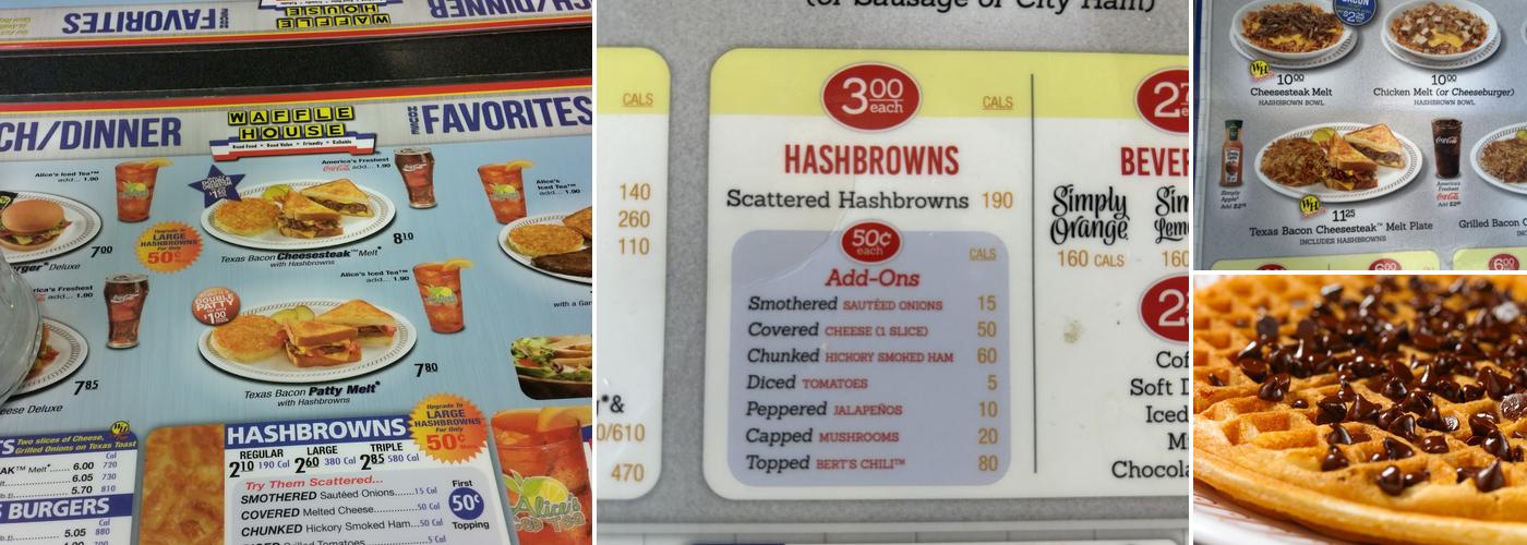 Waffle House Menu