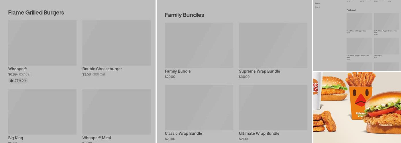 Burger King Menu