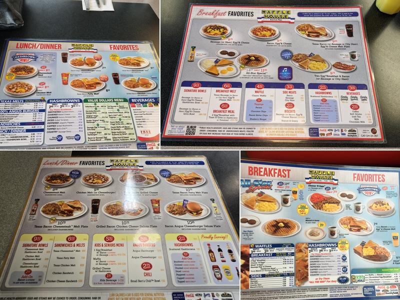 Waffle House Menu