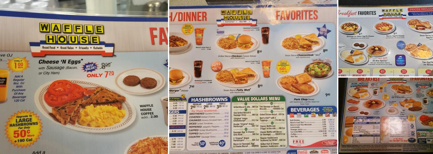 Waffle House Menu