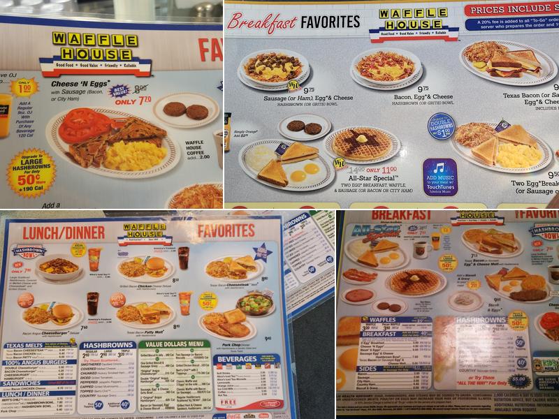 Waffle House Menu