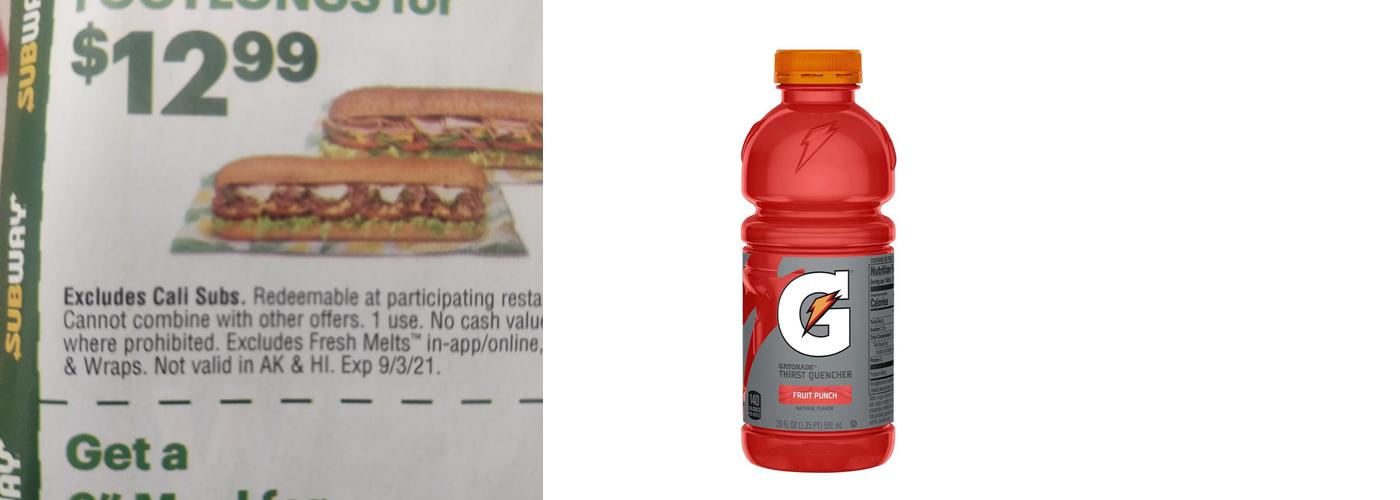 Subway Menu