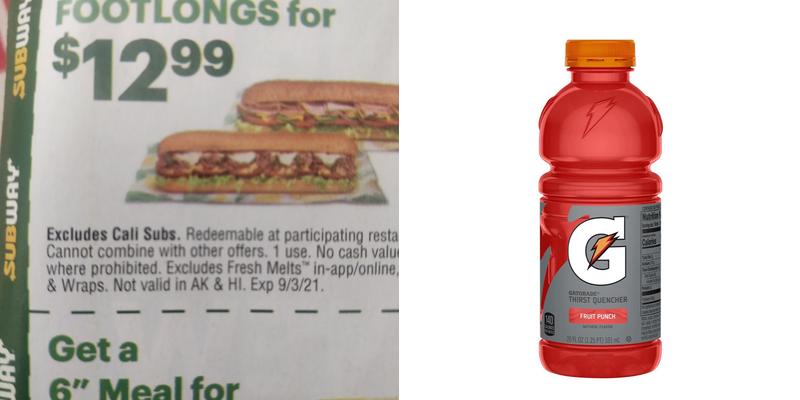 Subway Menu