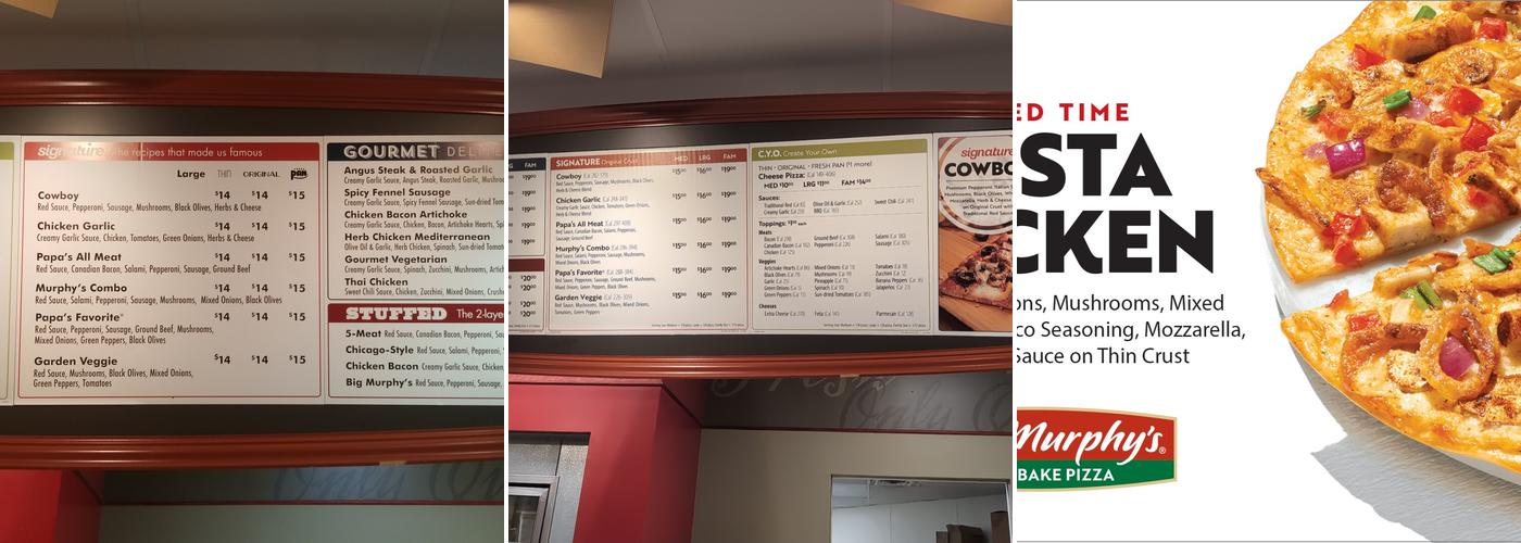 Papa Murphy's Menu