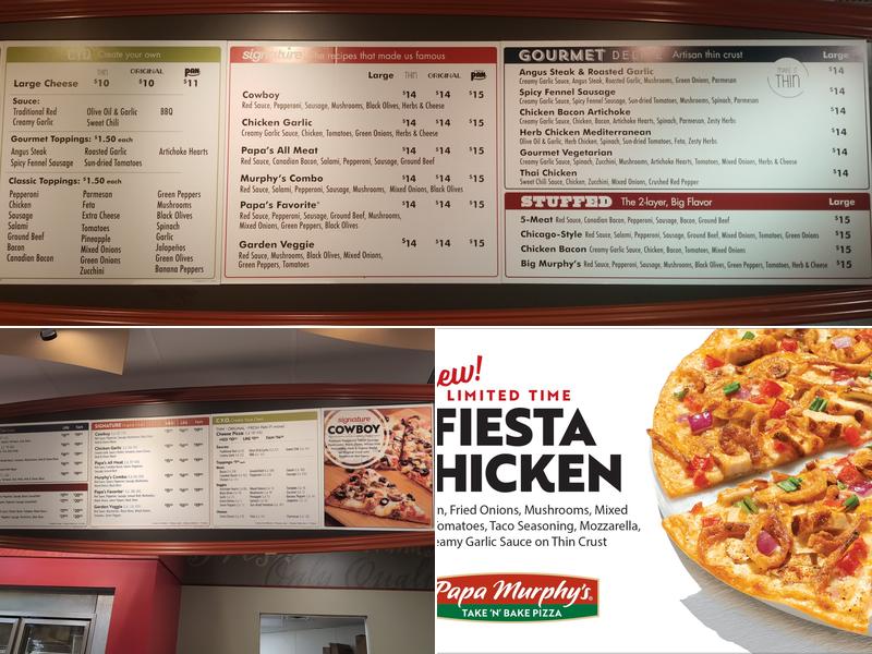 Papa Murphy's Menu