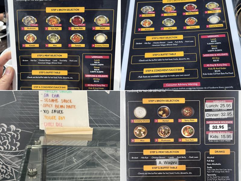Revopot Menu