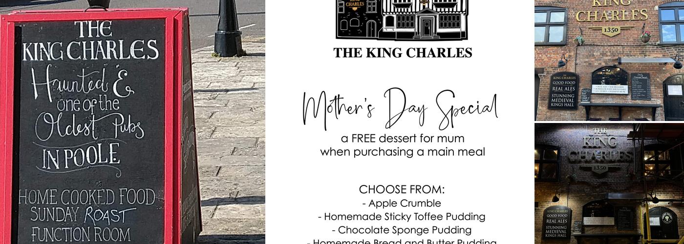 King Charles Poole Menu