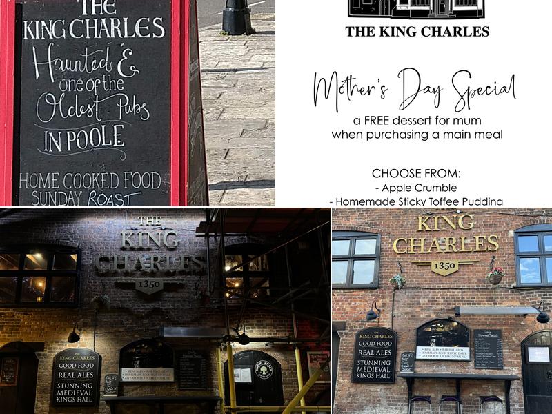 King Charles Poole Menu