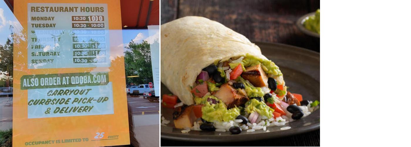 QDOBA Mexican Eats Menu