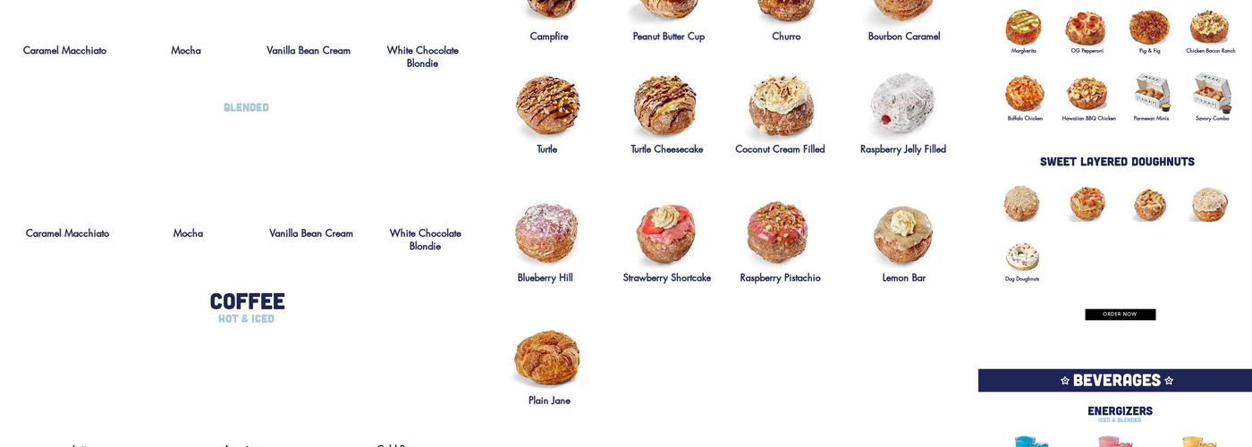 Parlor Doughnuts Menu
